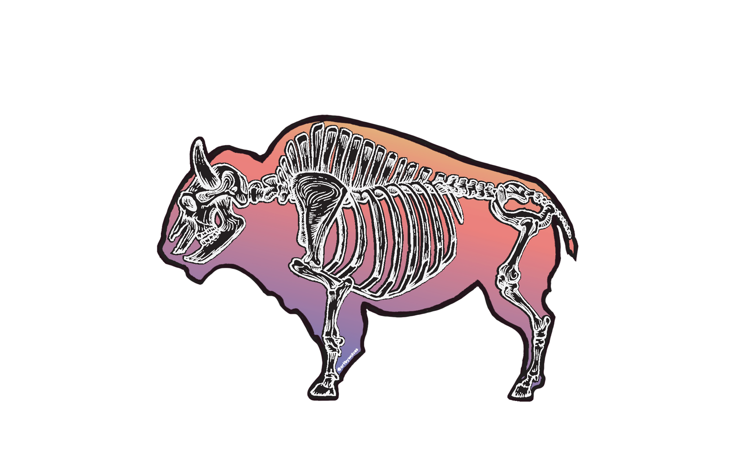 Holographic Bison Sticker