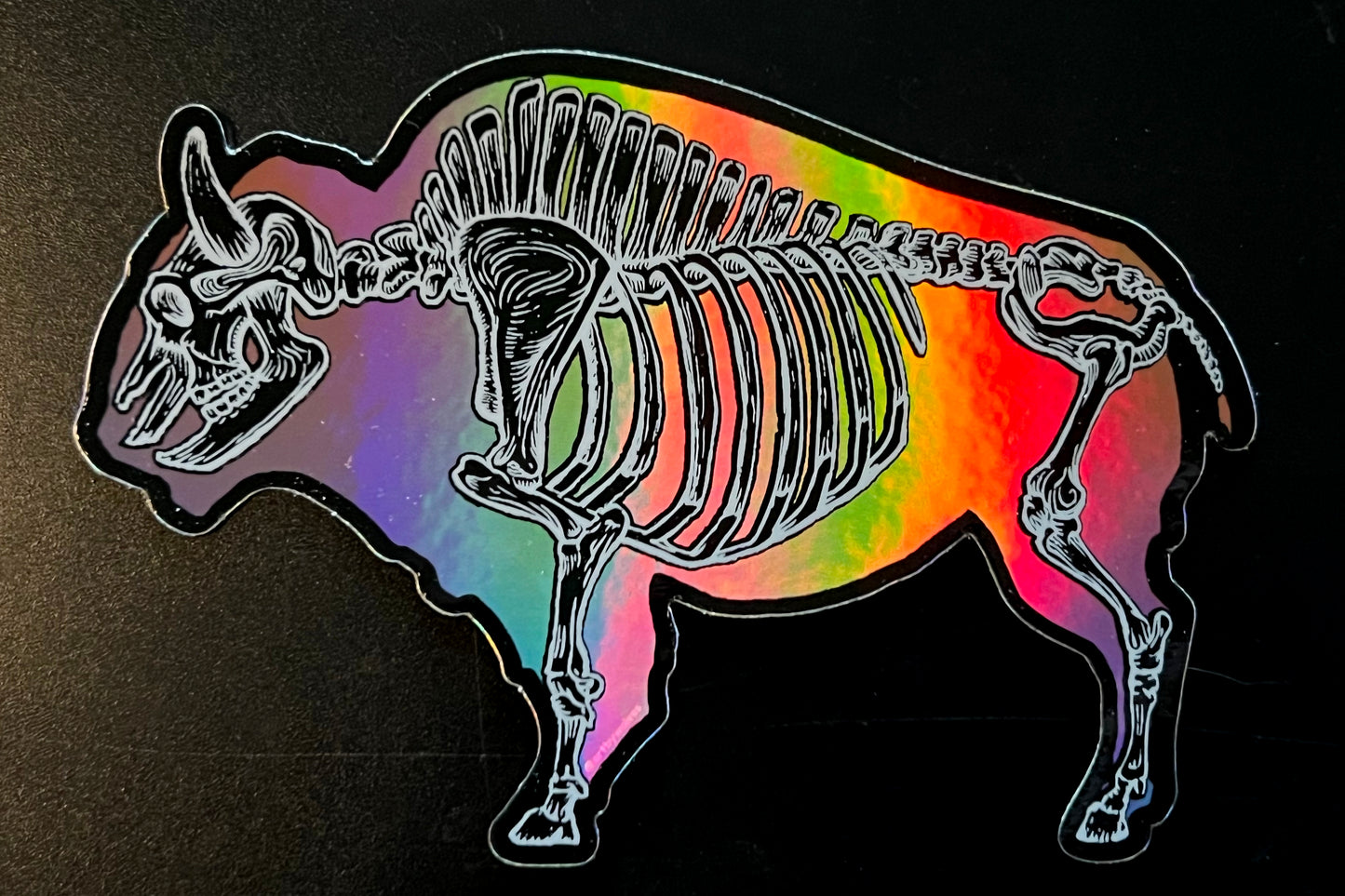 Holographic Bison Sticker