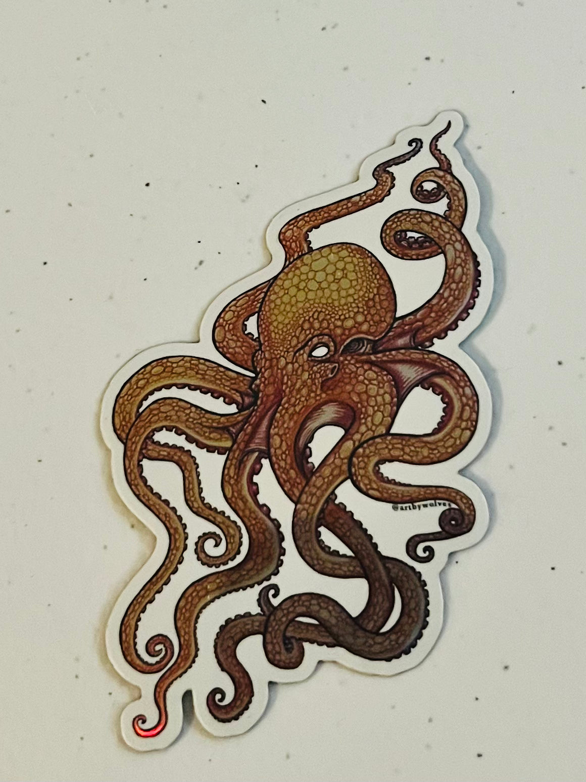 Holographic Octopi Stickers 4in