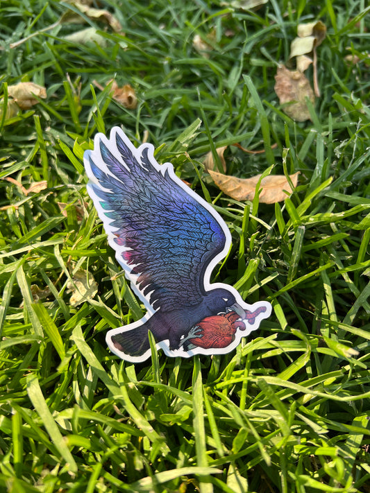 Raven Heart Stickers