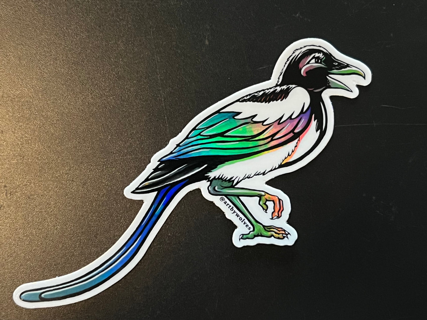 Holographic Magpie Sticker