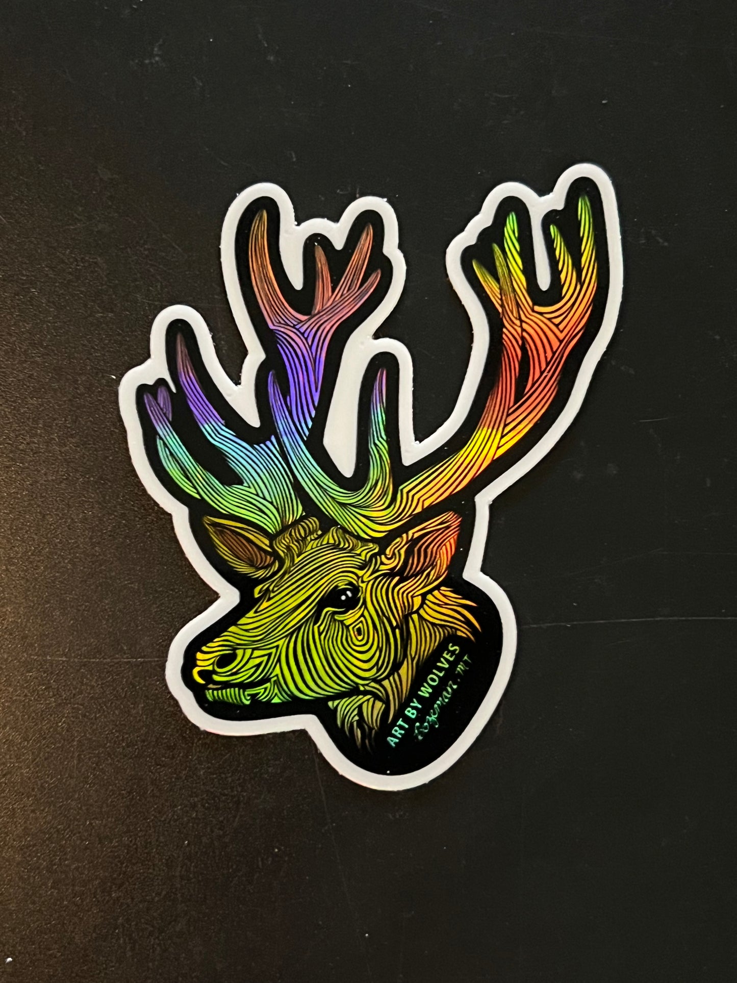 Holographic Elk Sticker