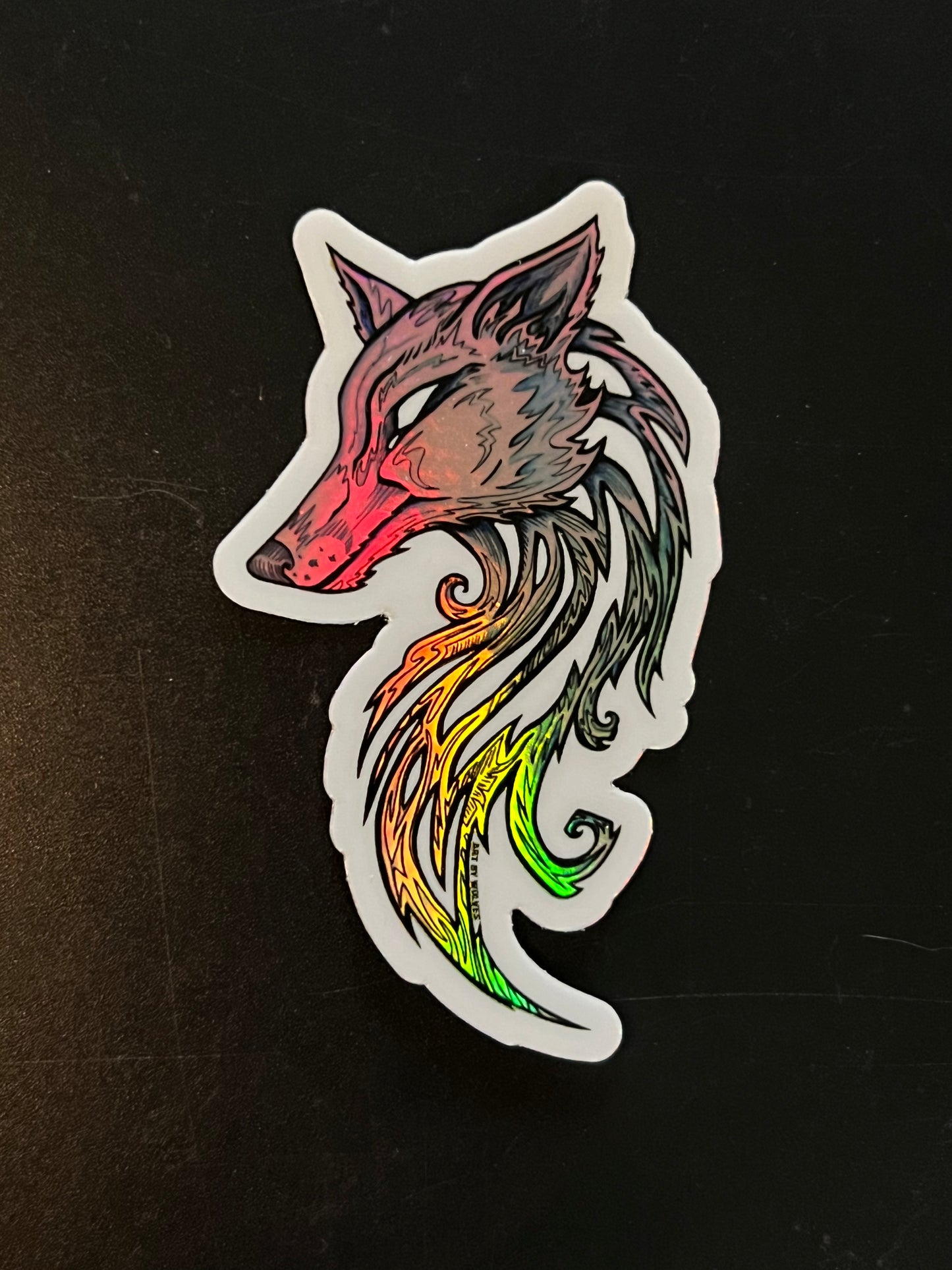 Holographic Sea Wolf Sticker