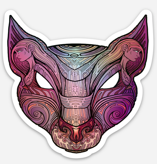 Holographic Cat Sticker