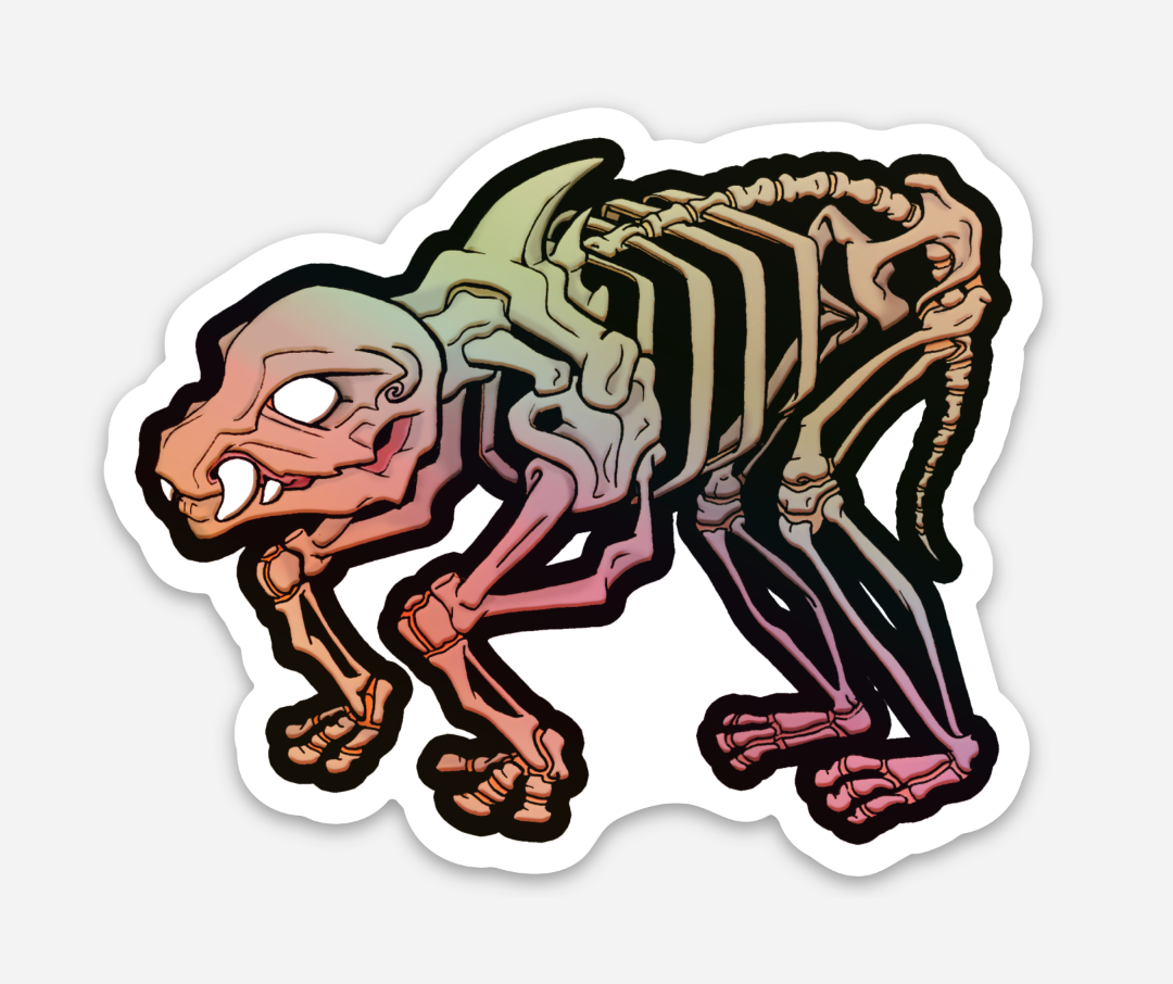 Holographic Sticker Dem Bones