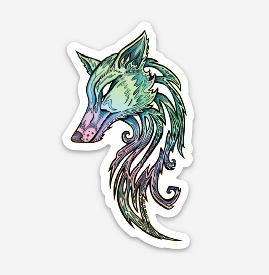 Holographic Sea Wolf Sticker